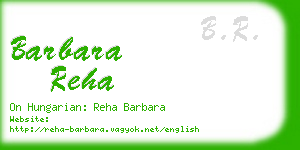 barbara reha business card